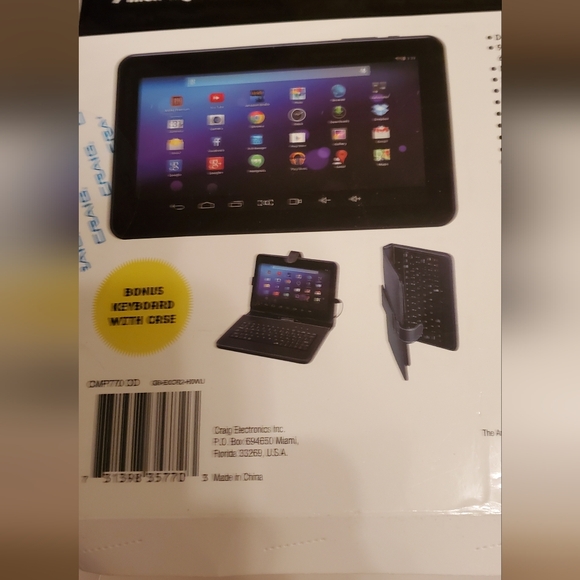 9" Touch Screen Bluetooth Tablet with Keyboard & Case & Original Box/Docs - Picture 11 of 13